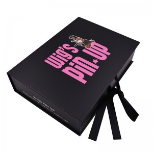 Gói tóc Bao bì Hộp mở rộng Túi với Satin Người dệt Tóc Hộp lưu trữ Quà tặng với Ribbon Đóng cho Phụ kiện tóc giả